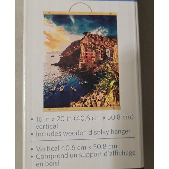 NEW Artists Loft Paint By Number Kit Challenging Italian Seaside Villas 16x20 - Picture 3 of 8